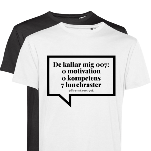 T-shirt: Svenska uttryck – 007