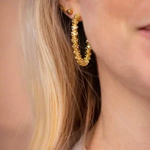 Sparkling Hoop Örhängen – Guld