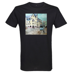 T-shirt: Spårvagn i Aspudden (olika färger)
